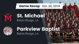 Recap: St. Michael  vs. Parkview Baptist  2018