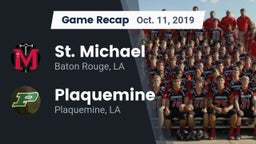 Recap: St. Michael  vs. Plaquemine  2019