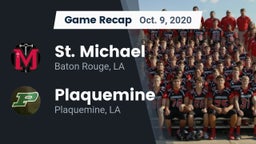Recap: St. Michael  vs. Plaquemine  2020