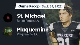 Recap: St. Michael  vs. Plaquemine  2022
