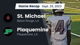 Recap: St. Michael  vs. Plaquemine  2023