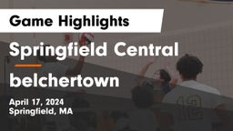 Springfield Central  vs belchertown  Game Highlights - April 17, 2024