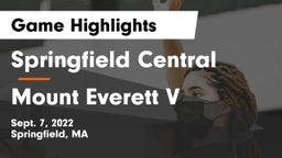 Springfield Central  vs Mount Everett V Game Highlights - Sept. 7, 2022