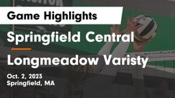 Springfield Central  vs Longmeadow Varisty Game Highlights - Oct. 2, 2023