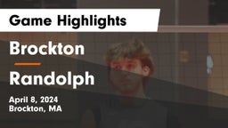 Brockton  vs Randolph  Game Highlights - April 8, 2024