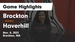 Brockton  vs Haverhill  Game Highlights - Nov. 8, 2023