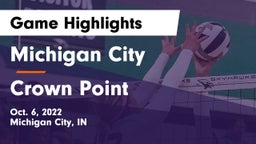 Michigan City  vs Crown Point  Game Highlights - Oct. 6, 2022
