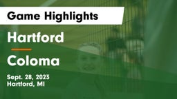 Hartford  vs Coloma  Game Highlights - Sept. 28, 2023