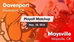Matchup: Davenport High vs. Maysville  2016
