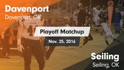Matchup: Davenport High vs. Seiling  2016