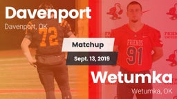 Matchup: Davenport High vs. Wetumka  2019
