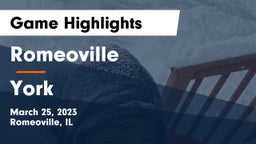 Romeoville  vs York Game Highlights - March 25, 2023