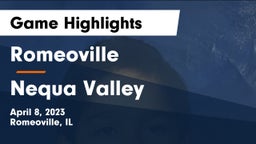 Romeoville  vs Nequa Valley Game Highlights - April 8, 2023