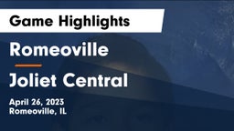 Romeoville  vs Joliet Central Game Highlights - April 26, 2023