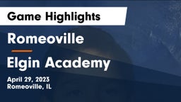 Romeoville  vs Elgin Academy  Game Highlights - April 29, 2023
