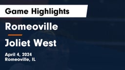 Romeoville  vs Joliet West  Game Highlights - April 4, 2024