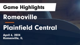Romeoville  vs Plainfield Central Game Highlights - April 6, 2024