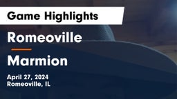 Romeoville  vs Marmion  Game Highlights - April 27, 2024