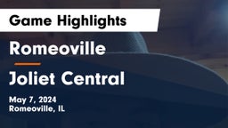 Romeoville  vs Joliet Central Game Highlights - May 7, 2024