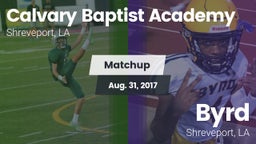 Matchup: Calvary Baptist, LA vs. Byrd  2017