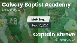 Matchup: Calvary Baptist, LA vs. Captain Shreve  2020