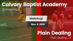 Matchup: Calvary Baptist, LA vs. Plain Dealing  2020