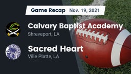 Recap: Calvary Baptist Academy  vs. Sacred Heart  2021