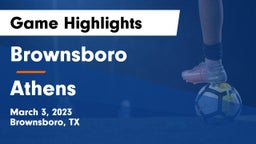 Brownsboro  vs Athens  Game Highlights - March 3, 2023