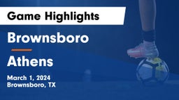 Brownsboro  vs Athens  Game Highlights - March 1, 2024