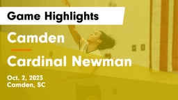 Camden  vs Cardinal Newman  Game Highlights - Oct. 2, 2023