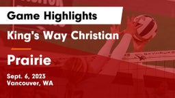 King's Way Christian  vs Prairie  Game Highlights - Sept. 6, 2023