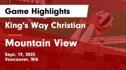 King's Way Christian  vs Mountain View  Game Highlights - Sept. 19, 2023