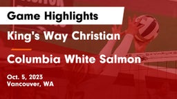 King's Way Christian  vs Columbia White Salmon Game Highlights - Oct. 5, 2023