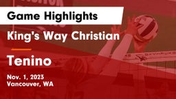 King's Way Christian  vs Tenino  Game Highlights - Nov. 1, 2023