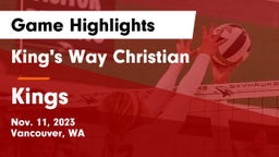 King's Way Christian  vs Kings Game Highlights - Nov. 11, 2023