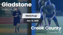 Matchup: Gladstone High vs. Crook County  2016