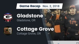 Recap: Gladstone  vs. Cottage Grove  2018