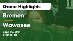 Bremen  vs Wawasee Game Highlights - Sept. 25, 2021