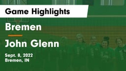 Bremen  vs John Glenn  Game Highlights - Sept. 8, 2022