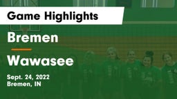 Bremen  vs Wawasee Game Highlights - Sept. 24, 2022