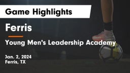 Ferris  vs Young Men's Leadership Academy Game Highlights - Jan. 2, 2024
