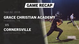 Recap: Grace Christian Academy vs. Cornersville  2016