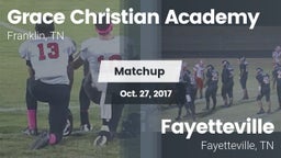 Matchup: Grace Christian vs. Fayetteville  2017
