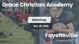 Matchup: Grace Christian vs. Fayetteville  2018