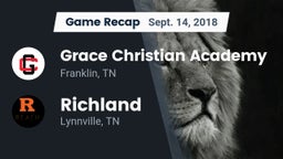 Recap: Grace Christian Academy vs. Richland  2018