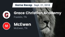 Recap: Grace Christian Academy vs. McEwen  2018