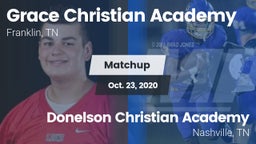 Matchup: Grace Christian vs. Donelson Christian Academy  2020