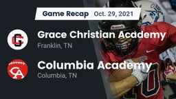 Recap: Grace Christian Academy vs. Columbia Academy  2021