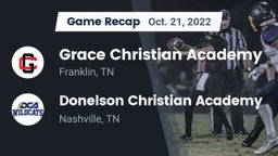 Recap: Grace Christian Academy vs. Donelson Christian Academy  2022