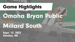 Omaha Bryan Public  vs Millard South  Game Highlights - Sept. 13, 2022